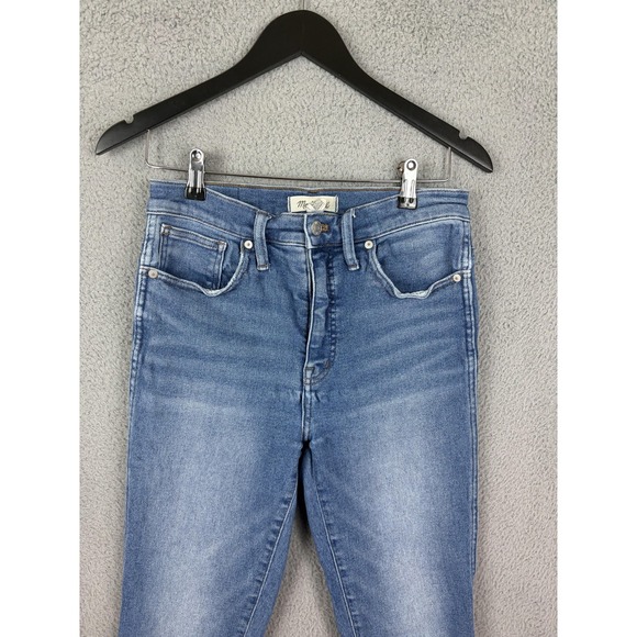 Madewell Denim - Madewell Jeans Womens 28T Blue 10-Inch High Rise Skinny Crop Stretch Denim Tall